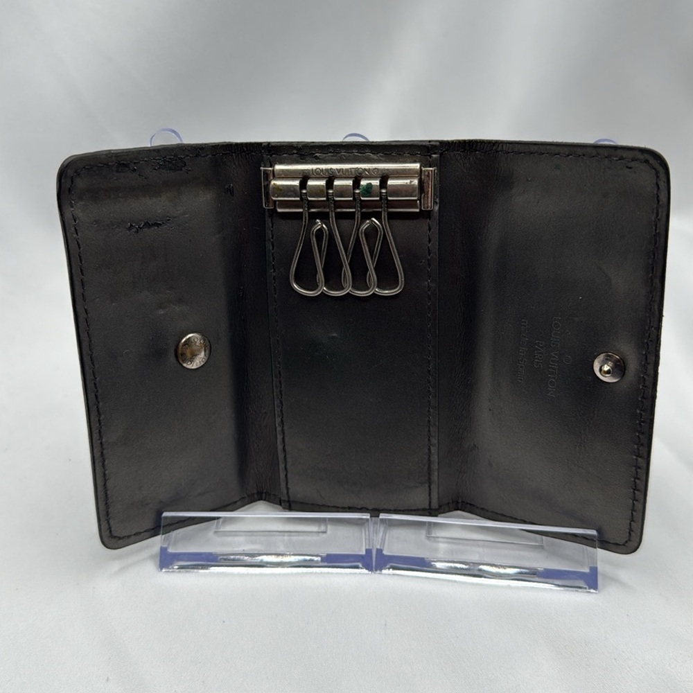 Louis Vuitton Key Holder Monogram Black Vernis Leather | Unisex | Pre-Owned | - Picture 3 of 7